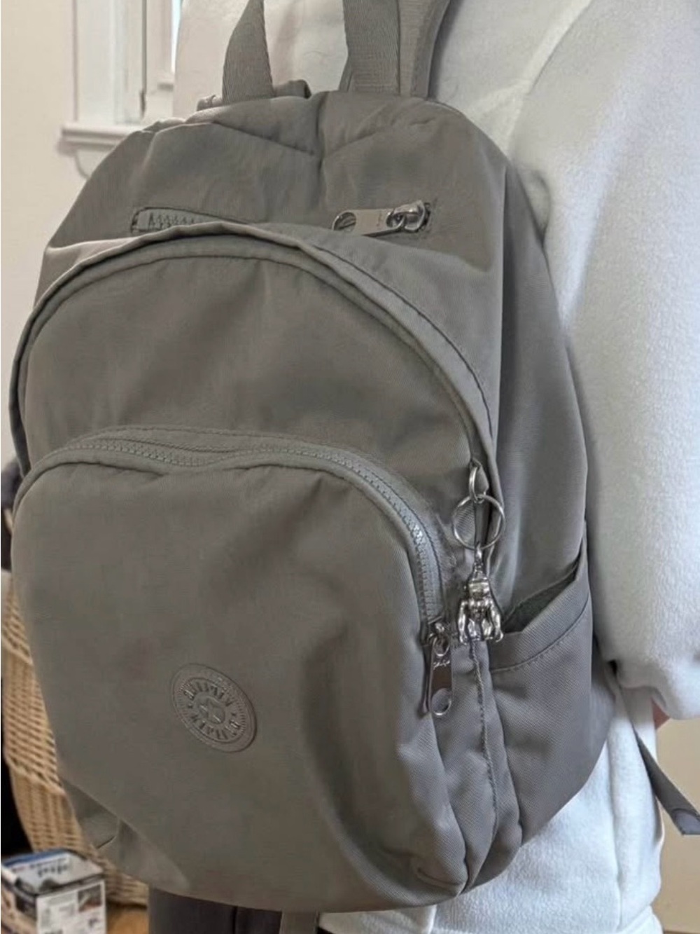 Kipling Neutral Gray Everyday Backpack